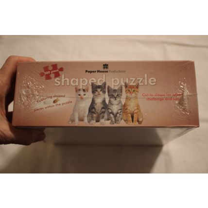 FOUR KITTENS 500 PIECE SHAPED PUZZLE SEALED KITTENS
