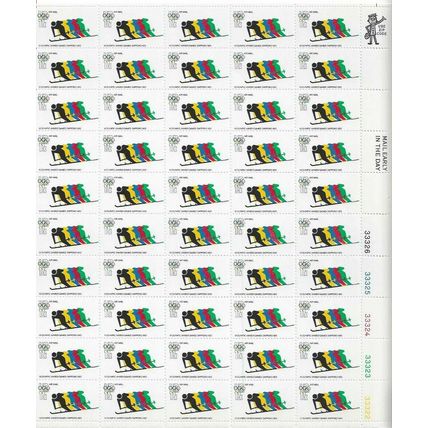 1972 Olympic Games Sheet of Fifty 11 Cent Postage Stamps Scott C85