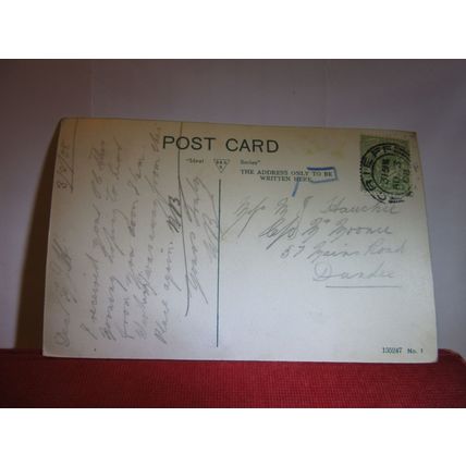 LADY MARY'S WALK, CRIEFF, PERTHSHIRE. used antique postcard 1908 pm =