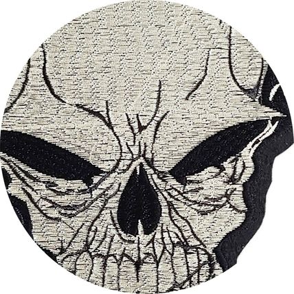 Skull & Horns Iron On Patch 25cm x 32 cm Large Gothic Punk Sew Badge Motif P590