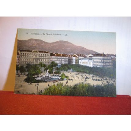 LIBERTY SQUARE, TOULON unused antique postcard #