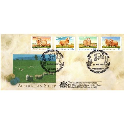 Australia 1989 Australian Sheeps commemorative Cover