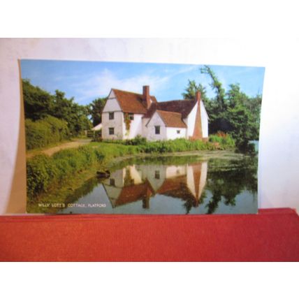 Willy Lott's cottage, FLATFORD. Suffolk. unused vintage postcard by J Salmon ( =