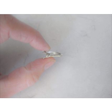 Set of 2 extra tiny small silver metal alligator hair clip for fine thin hair
