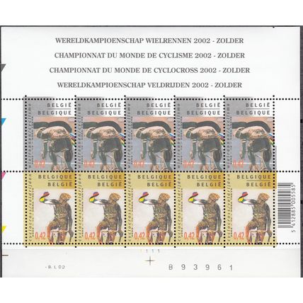 Belgique 2002 Michel Feuille Complet 3102 - 3105 Neuf ** Cote (2008) 30.00 €