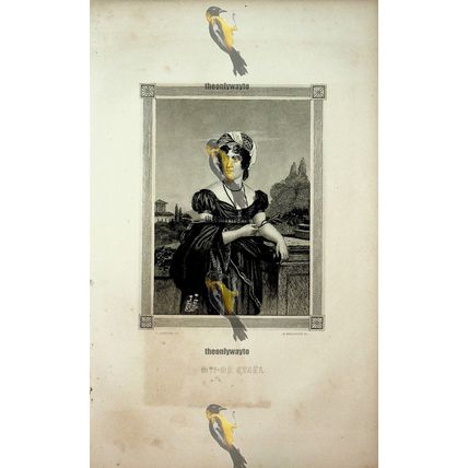 Mme Germaine De Stael, French-Swiss Author, Book Illustration (Print), 1864