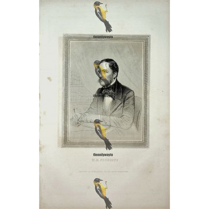 W H Prescott, American Historian, Book Illustration (Print), 1864