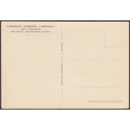 Lac de Lugano et Castagnola, c.1930 - Propaga Luminosa Cartolina