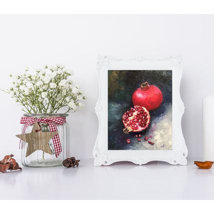 Fruits Oil Painting Pomegranates Still life