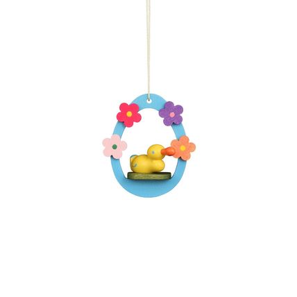 11-0603 - Christian Ulbricht Ornament - Duck in Egg - 2.1"H x 1.9"W x .8"D