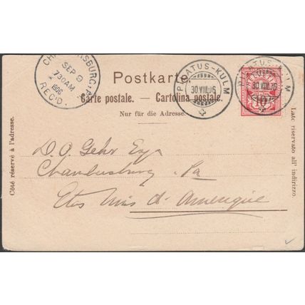 Gruss vom Pilatus, Aussicht vom Tomlishornweg nach Süden, 1906 - Frey & Sohne AK