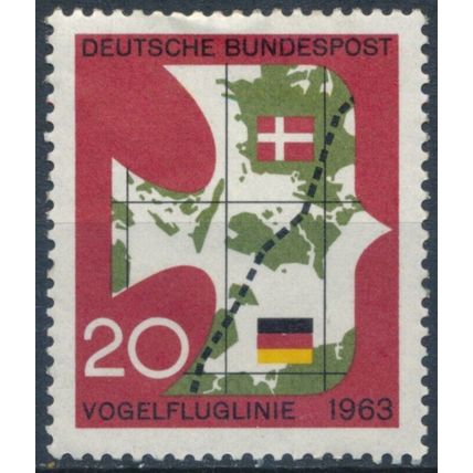 Opening of Germany-Denmark Railway - West Germany 1963 - NM H - MiNr 399