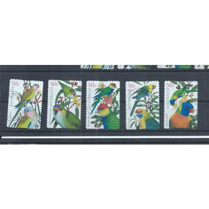 Australia stamps. 2005 Australian Parrots birds self-adhesive used. (AE686)