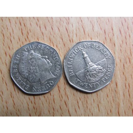 Jersey 2009 Elizabeth ll 20p Coin