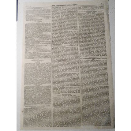 Winter Sketches From New York .. The Illustrated London News - January 21, 1865