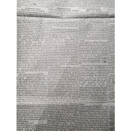 NEW YORK TRIBUNE, April 8, 1864 - Civil War; Irish on Slavery; Metropolitan Fair