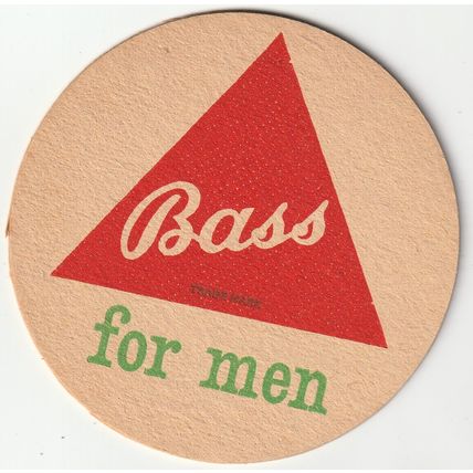BEER MAT - BASS BREWERY - BASS FOR MEN - (Cat No 042) - (1958)
