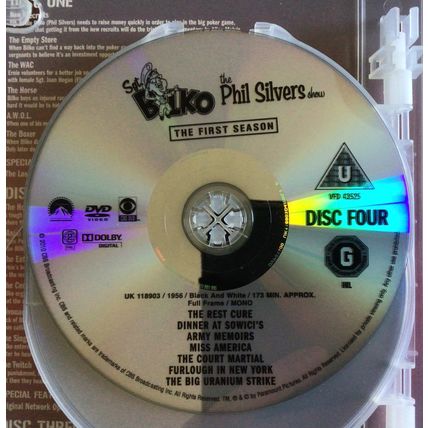 Bilko (Phil Silvers Show) Complete 1st Season (1955-56) 34 Episodes on 5 DVDs