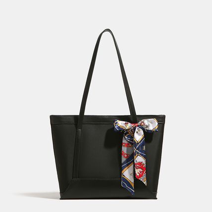 Women's Shoulder Bag Oxford Fabric Patchwork Tote Bag Black