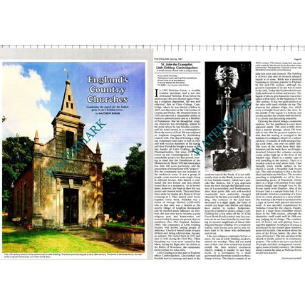 St John the Evangelist Church Little Gidding Cambridgeshire Ferrar 1987 Article
