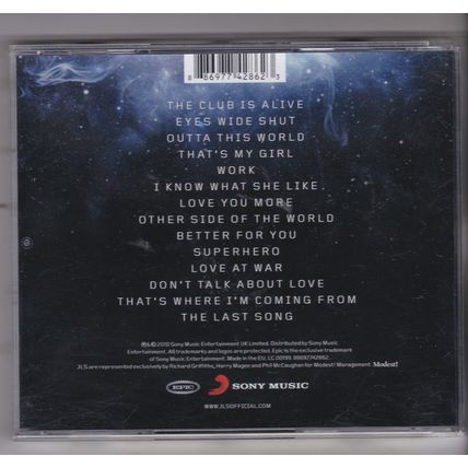 JLS : Outta This World. (2010) CD album