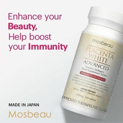 NIB! (120) Mosbeau Placenta White Advanced Skin Whitening Tablets BB 10/2025