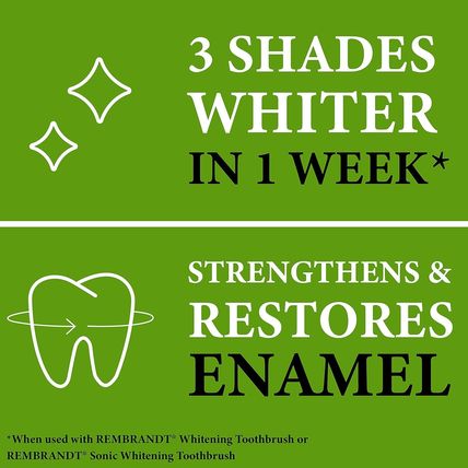BUNDLE! (3) Rembrandt Deeply White + Peroxide Whitening Toothpaste, Peppermint