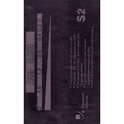 Konica Club Med Lindeman S'pore $2 Telephone Card (Used)
