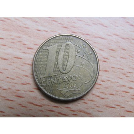 Brazil Brasil 2006 10 Centavos Coin