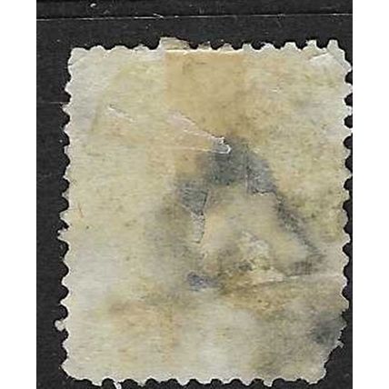 CANADA 1868-90 QV 2c USED SG57 corner perf fault and thin in middle see scan