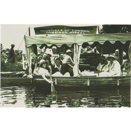Postcard Luncheon Party Royal Henley Regatta 1922 River Thames - Nostalgia