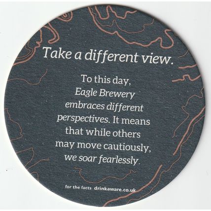 BEER MAT - EAGLE BREWERY - TAKE A DIFFERENT VIEW - (Cat 001) - (2018)