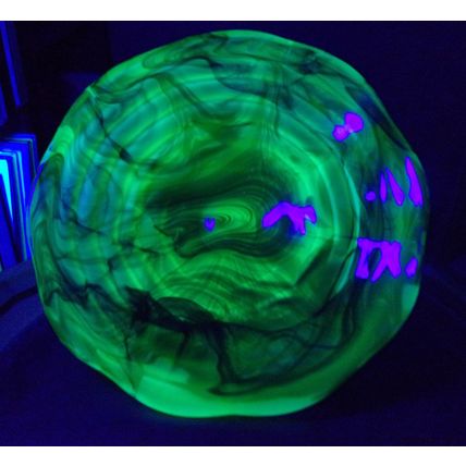 German Art Deco 'Oralit' Cloud Glass 'Edith' Bowl Walther & Sohne.