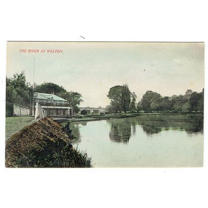 Surrey postcard River at Walton on Thames