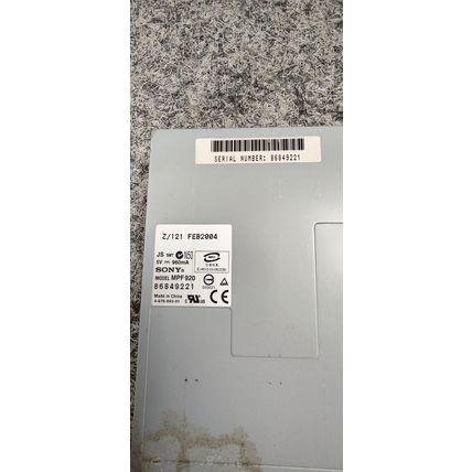 Sony MPF920 3.5" floppy disk drive. 86849221