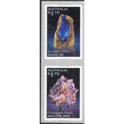 AUSTRALIA: 2025, $1.70 OPALS, DOMESTIC POST, PAIR OF MNH SELF-ADHESIVE STAMPS
