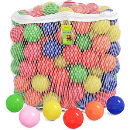 Click N' Play Ball Pit Balls for Kids, Plastic Refill Balls, 200 Pack, Phthalate