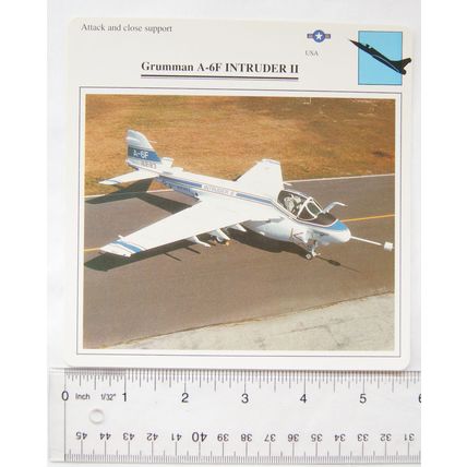 Grumman A-6F Intruder II - USA - Attack & Close Support - Collectors Club Card