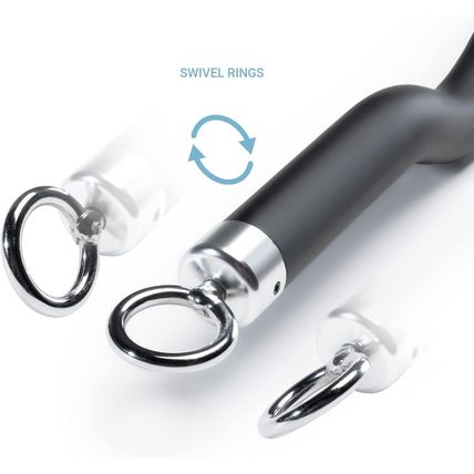 Deluxe Exercise Curl Bar for Lats, Curls and More BBEB-7355 Black 47 Inches