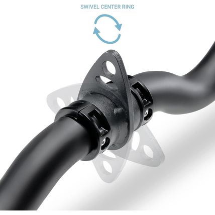 Deluxe Exercise Curl Bar for Lats, Curls and More BBEB-7355 Black 47 Inches