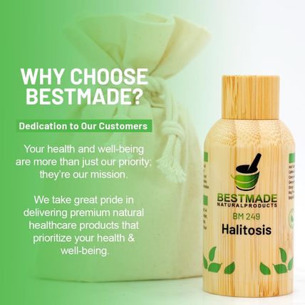 BM249 Halitosis, Natural Remedy for Bad Breath - Helps Improve Oral Health, Redu