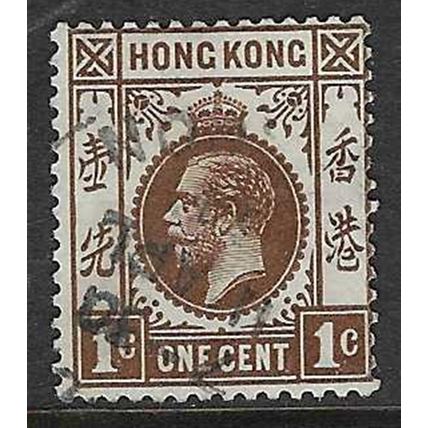 HONG KONG 1921-37 GEORGE V MULTI-SCRIPT CA 1c USED SG117
