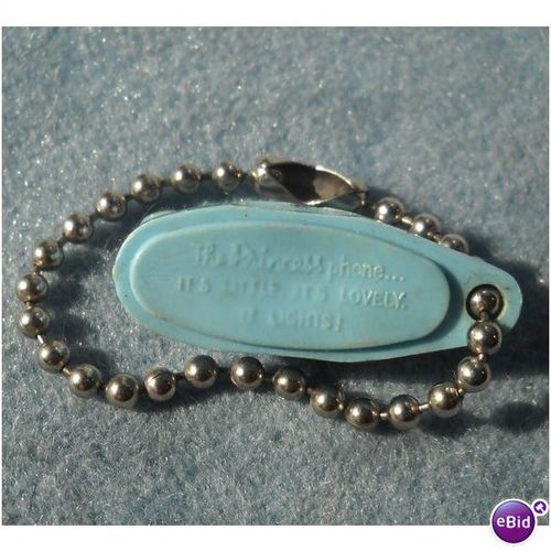 Blue Western Electric Princess Telephone Keychain Fob