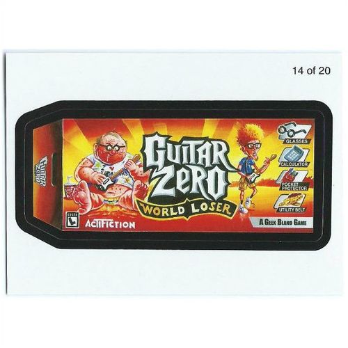 2010 Wacky Packages ANS 7 Wack-O-Mercial - #14 - Guitar Zero
