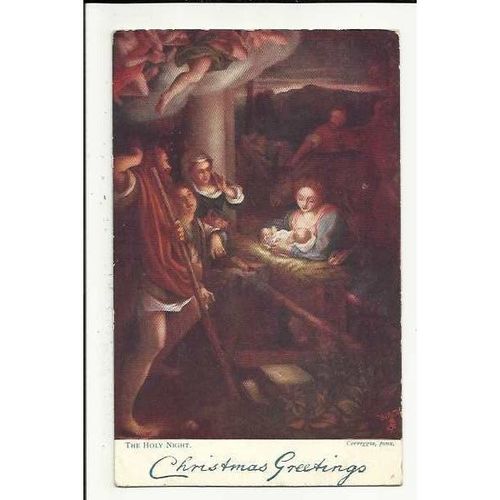 C286 THE HOLY NIGHT (Correggio) Tuck Oilette Postcard