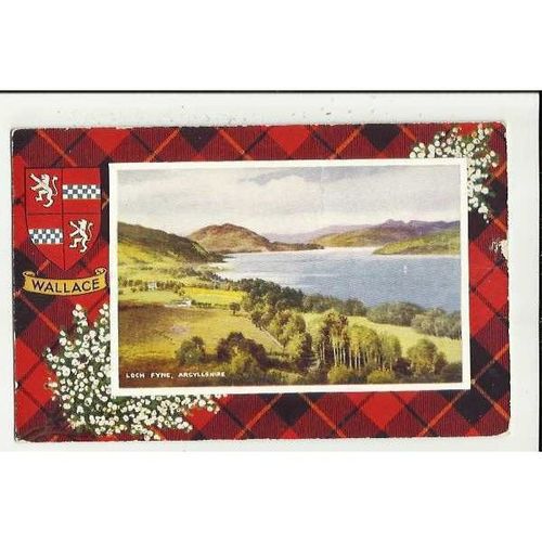 A1036 Scotland LOCH FYNE Valentine "Art Colour" Postcard