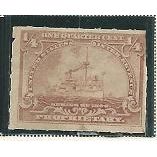 US DOCUMENTARY STAMP 1/4 cent BATTLESHIP (RB21) 1898 used