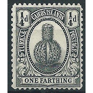 Turks & Caicos Islands 1926 SG162 1/4d Black Mounted Mint .. ..