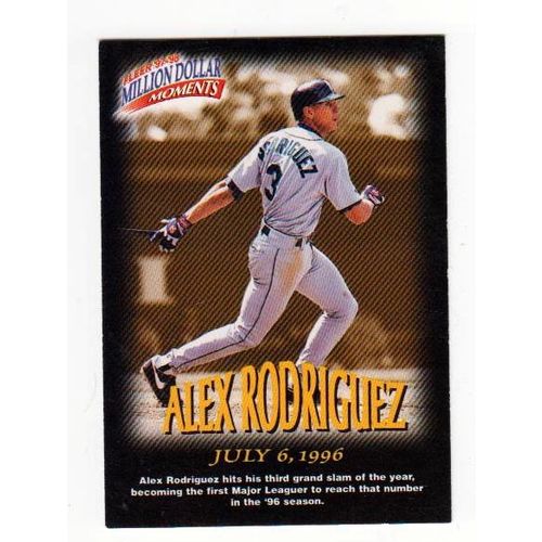 1997 Fleer Million Dollar Moments Alex Rodriguez card #28 – NM- Mariners