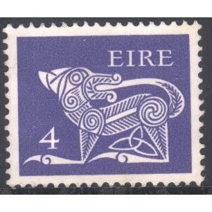 Ireland 1971 - SG294 - 4p violet - Stylized Dog (Brooch) - MH
